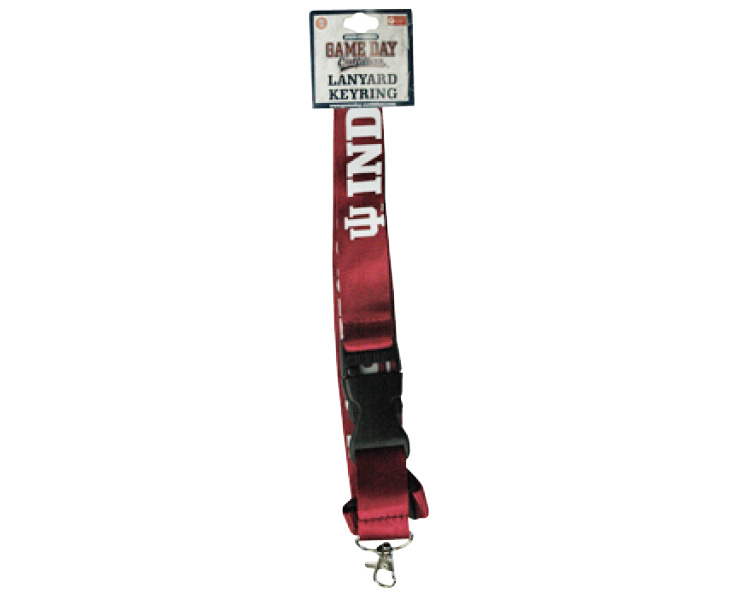 INDIANA HOOSIERS KEYCHAIN LANYARD