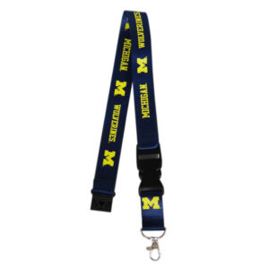 MICHIGAN WOLVERINES KEYCHAIN LANYARD