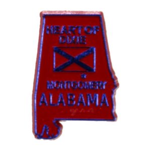 ALABAMA MAGNET 2D 50 STATE RED