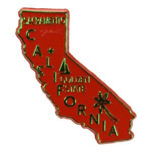 CALIFORNIA MAGNET 2D 50 STATE ORANGE