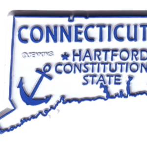 CONNECTICUT MAGNET 2D 50 STATE BLUE