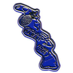 HAWAII MAGNET 2D 50 STATE NAVY