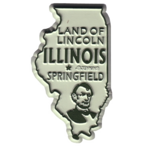 ILLINOIS MAGNET 2D 50 STATE BROWN