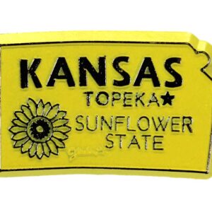 KANSAS MAGNET 2D 50 STATE YELLOW