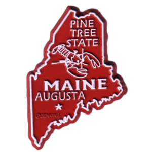 MAINE MAGNET 2D 50 STATE RED