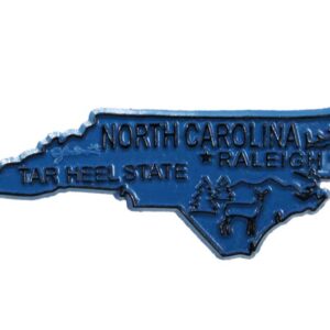 NORTH CAROLINA MAGNET 2D 50 STATE LIGHT BLUE
