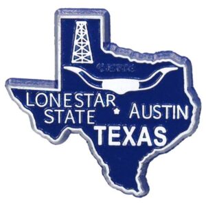 TEXAS MAGNET 2D 50 STATE BLUE