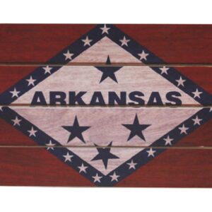 ARKANSAS WALL ART SIGN WOOD FLAG