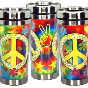 ARKANSAS MUG TRAVEL INSERT TIE DYE