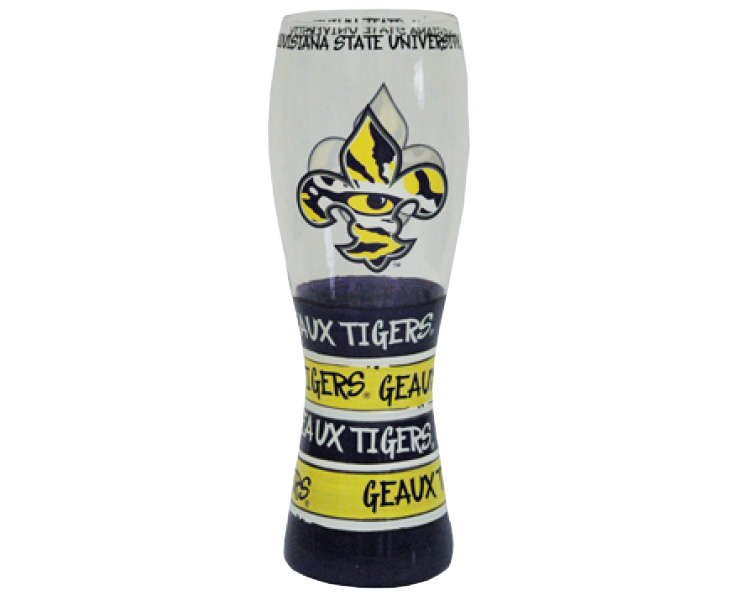 LSU TIGERS PILSNER GLASS