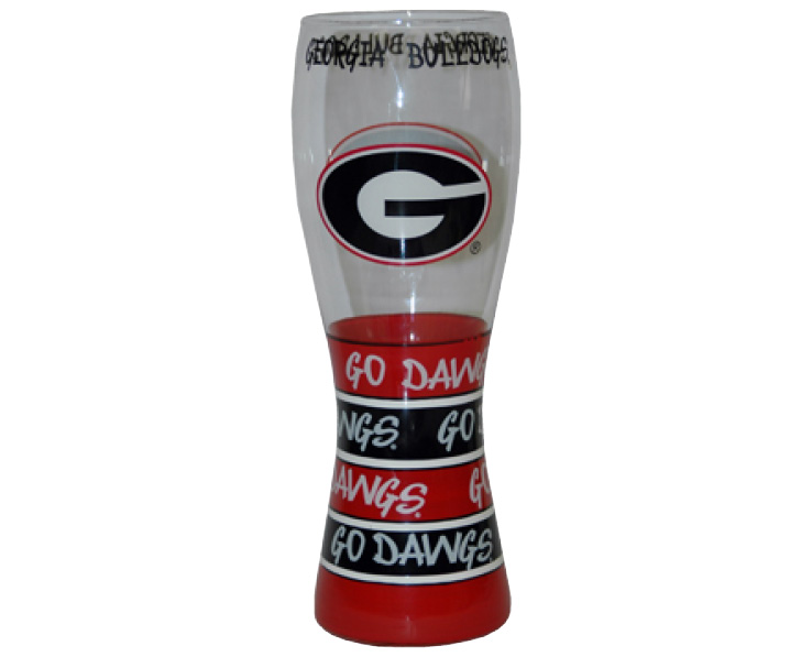 GEORGIA BULLDOGS PILSNER GLASS