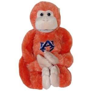 AUBURN TIGERS PLUSH MONKEY MOVEABLE LEGS ORANGE
