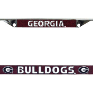 GEORGIA BULLDOGS CAR TAG FRAME METAL