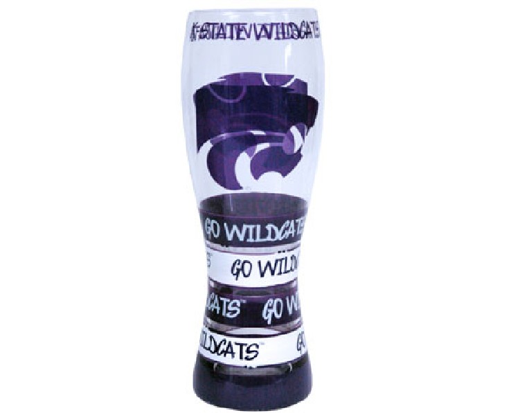 KANSAS STATE WILDCATS PILSNER GLASS