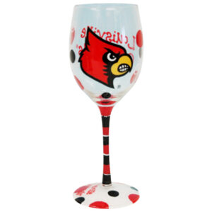 LOUISVILLE CARDINALS CARDINALS DRINKWARE WINE GLASS