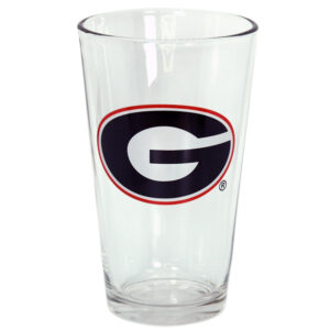 GEORGIA BULLDOGS PINT GLASS LOGO