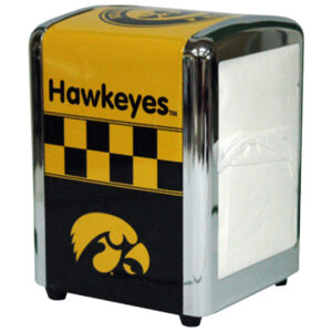 IOWA HAWKEYES HOUSEWARE NAPKIN HOLDER