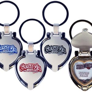 GEORGIA KEYCHAIN METAL HEART LOCKET