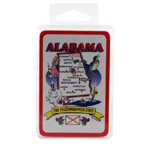 ALABAMA PLAYING CARDS STATE MAP