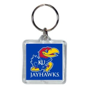 KANSAS JAYHAWKS KEYCHAIN LUCITE LOGO