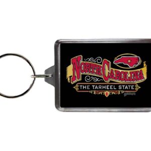 NORTH CAROLINA KEYCHAIN LUCITE BANNER