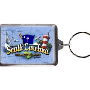 SOUTH CAROLINA KEYCHAIN LUCITE ELEMENTS