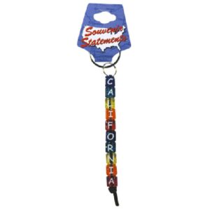 CALIFORNIA KEYCHAIN BEADED SMALL