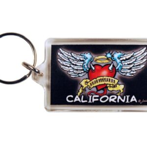 CALIFORNIA KEYCHAIN LUCITE ED HARDLY