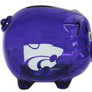 KANSAS STATE WILDCATS BANK PIG CLEAR PLASTIC