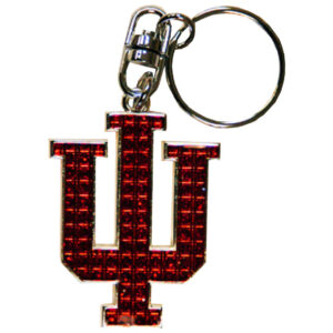 INDIANA HOOSIERS KEYCHAIN SHANGHI DIAMOND