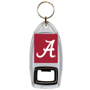 ALABAMA CRIMSON TIDE KEYCHAIN LUCITE BTL OPENER