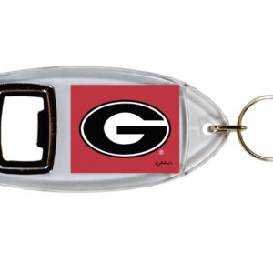 GEORGIA BULLDOGS KEYCHAIN LUCITE BTL OPENER