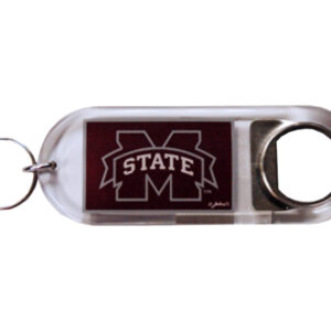 MISSISSIPPI STATE BULLDOGS KEYCHAIN LUCITE BTL OPENER
