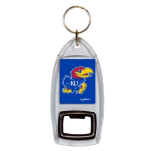 KANSAS JAYHAWKS KEYCHAIN LUCITE BTL OPENER