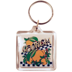 GEORGIA KEYCHAIN LUCITE 3 VIEW
