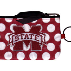MISSISSIPPI STATE BULLDOGS KEYCHAIN COIN PURSE ID