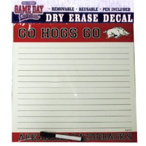 ARKANSAS RAZORBACKS STICKER WALL DRY ERASURE & PEN