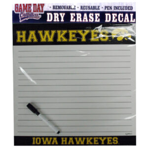 IOWA HAWKEYES STICKER WALL DRY ERASURE & PEN