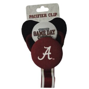 ALABAMA CRIMSON TIDE INFANT PACIFIER CLIP