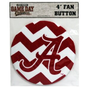 ALABAMA CRIMSON TIDE BUTTON 4 INCH FABRIC