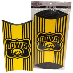IOWA HAWKEYES GIFT BOX PILLOW