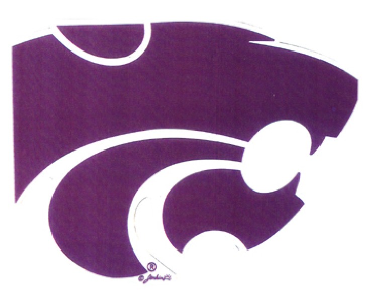 KANSAS STATE WILDCATS CAR MAGNET LARGE