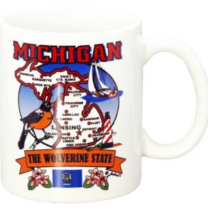 MICHIGAN MUG STATE MAP