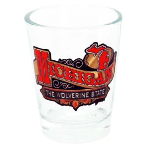 MICHIGAN SHOTGLASS FROSTED BANNER
