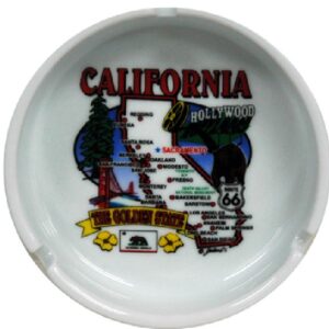 CALIFORNIA ASHTRAY STATE MAP