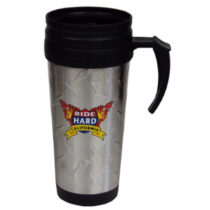 CALIFORNIA MUG TRAVEL DIAMOND PLATE