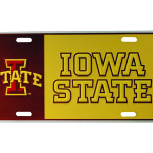 IOWA STATE CYCLONES CAR TAG COLOR BLOCK