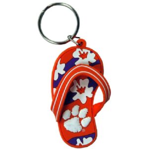CLEMSON TIGERS KEYCHAIN PVC FLIP FLOP