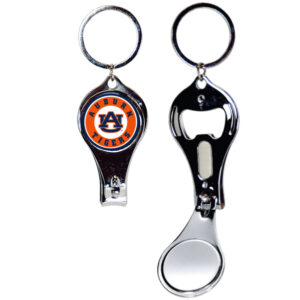 AUBURN TIGERS KEYCHAIN NAILCLIPPER BULLSEYE