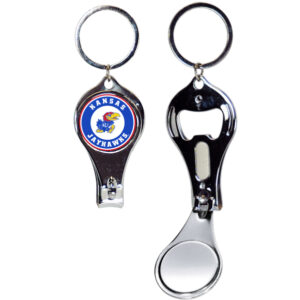 KANSAS JAYHAWKS KEYCHAIN NAILCLIPPER BULLSEYE